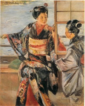 Asian Painting - Kuroda Seiki Maiko Girl 1893 Japanese Asian